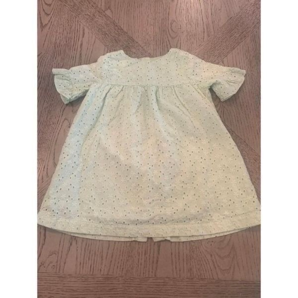 Gymboree Girls 2T Green Eyelet Dress Button Up Lined Easter Party Spring